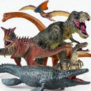 6 Pcs Big Dinosaur Toys Set,Realistic-Looking Dino T-Rex Carnotaurus,Blue Velociraptor, Mosasaurus Toy for Boys Girls Children Kids 3-12 Years Old, Idea Brithday Christmas Gifts.