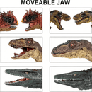 6 Pcs Big Dinosaur Toys Set,Realistic-Looking Dino T-Rex Carnotaurus,Blue Velociraptor, Mosasaurus Toy for Boys Girls Children Kids 3-12 Years Old, Idea Brithday Christmas Gifts.