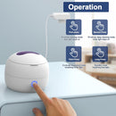 Ultrasonic Retainer Cleaner Machine for Braces, Jewelry, Mouth Guard, Ultrasonic Cleaner with 3 Modes, Suitable for Dental Appliances, Mouth Guard, Night Guard Braces, Jewelry