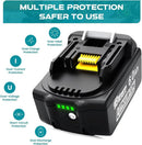 2Packs 18v Battery Replacement for 6.0Ah Lithium-ion Batteries Compatible BL1860B BL1850B BL1840B BL1830B BL1815B BL1860 BL1850 LXT - 18 Volt Tools