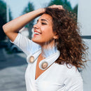 Torras FSFA08 White Portable 5 W 1800mAh Bladeless Hanging Neck Fan