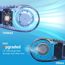 TORRAS L2 Series Portable Neck Fan, Hands Free Wearable Bladeless Fan, Ultra Light Rechargeable Mini USB Fan for Travel/ Home/ Office, 3 Speeds,Refurbished.