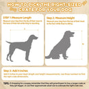 38" Dog Crate Furniture - Dog Crate with DIY Frame, Sliding Door Indoor Kennel, Wooden Dog Cage End Table, for Medium/Large Breed, Rustic Brown Size L