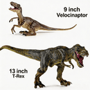 6 Pcs Big Dinosaur Toys Set,Realistic-Looking Dino T-Rex Carnotaurus,Blue Velociraptor, Mosasaurus Toy for Boys Girls Children Kids 3-12 Years Old, Idea Brithday Christmas Gifts.