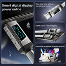 240W USB-C to USB-C PD Fast Charging Cable with Smart Power Display, Braided Durable Cable for Laptops, Tablets & Phones