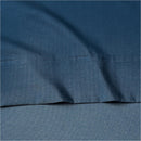 Lightweight Super Soft Easy Care Microfiber 3-Piece Bed Sheet Set with Extra Pillowcase, Twin XL, Navy Blue, Solid